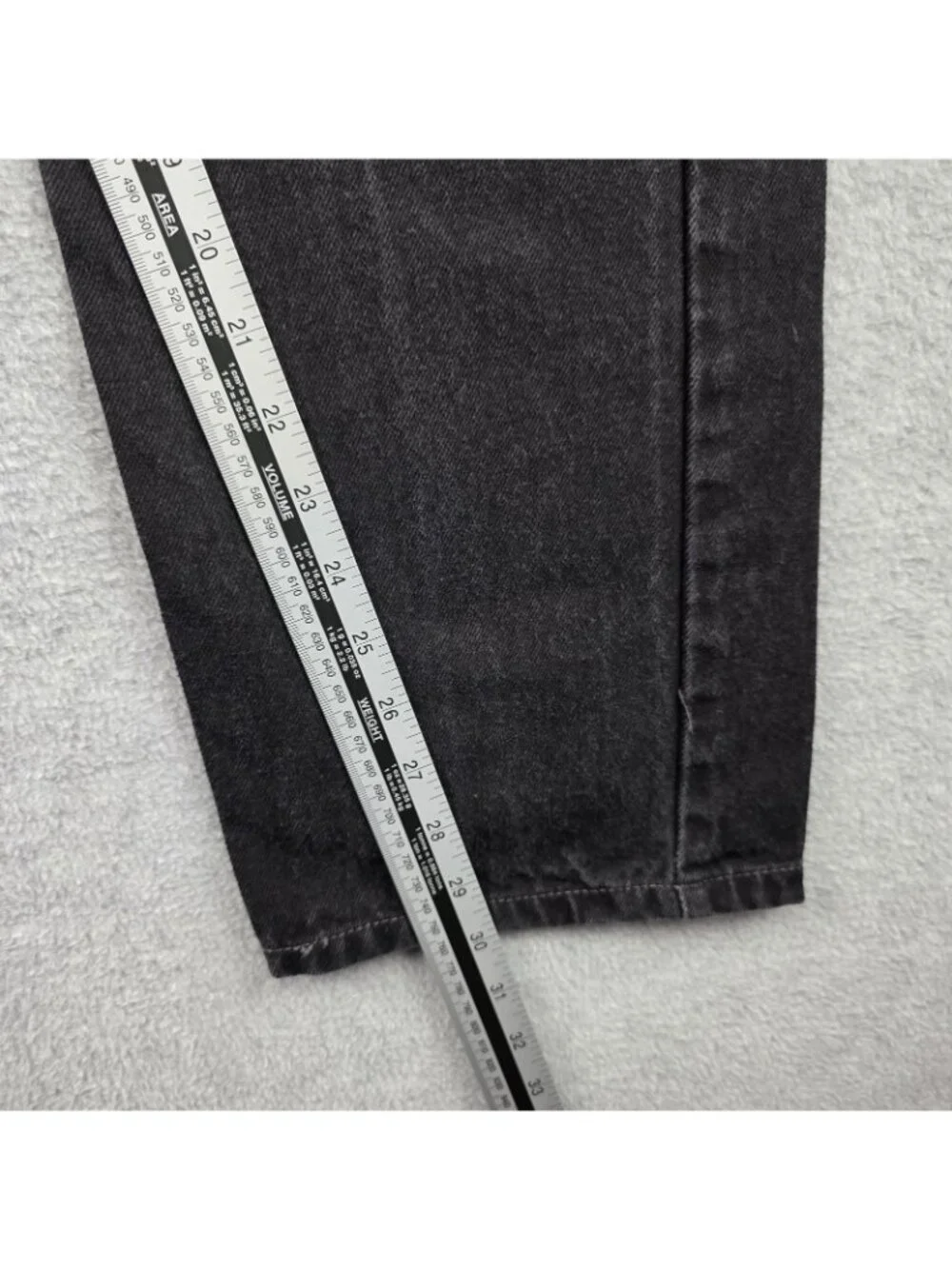 Levi's 505 Jeans Mens 33x30 Black Regular Fit Straight Denim Red Tab 1999